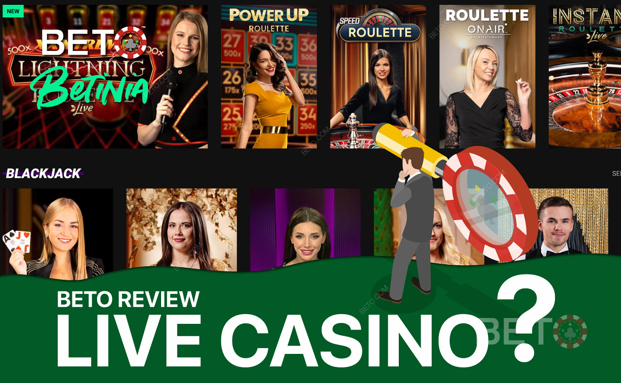 Nyt en fantastisk samling av live casinospill