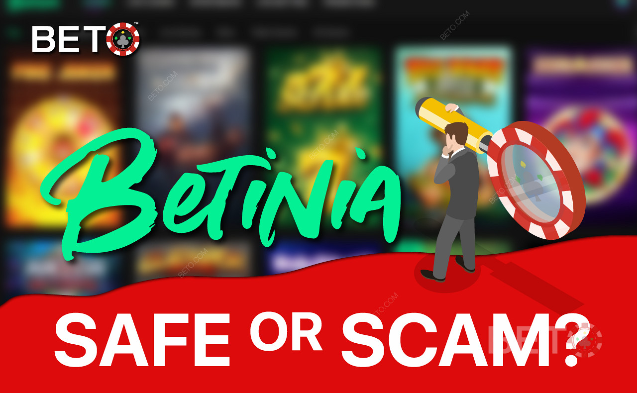 Finn ut om Betinia Casino er legitimt eller ikke i denne kasinoanmeldelsen