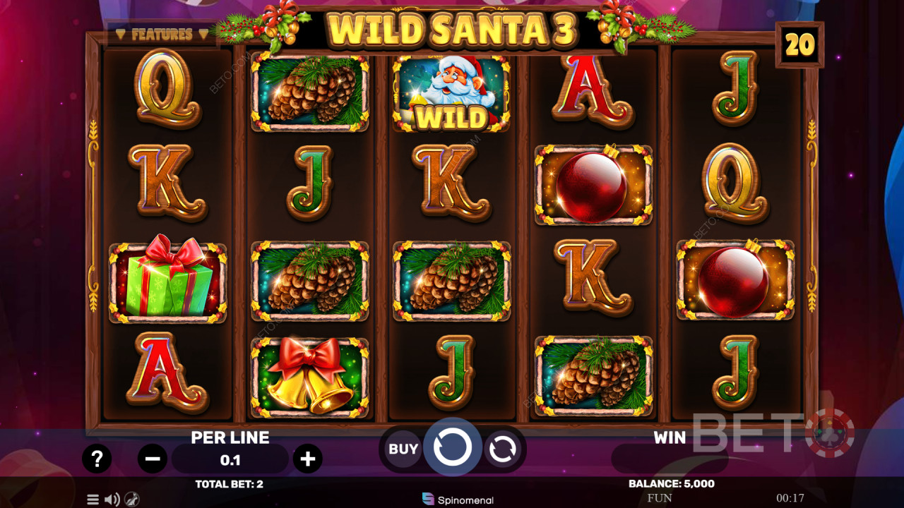 Wild Santa 3 Anmeldelse av BETO Slots