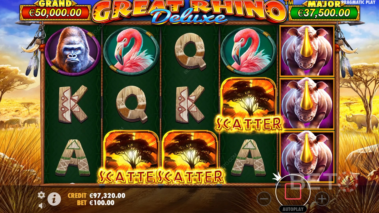 Great Rhino Deluxe Spill Gratis