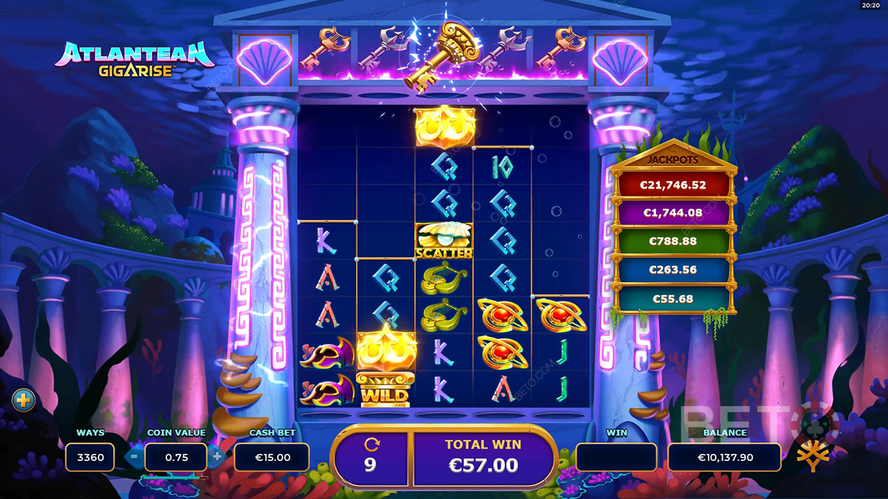 Atlantean Gigarise Anmeldelse av BETO Slots