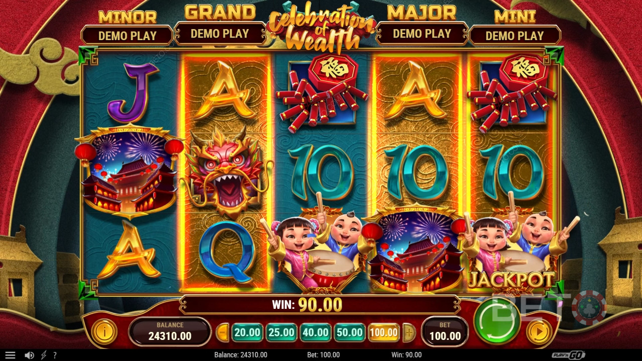 Celebration of Wealth Anmeldelse av BETO Slots