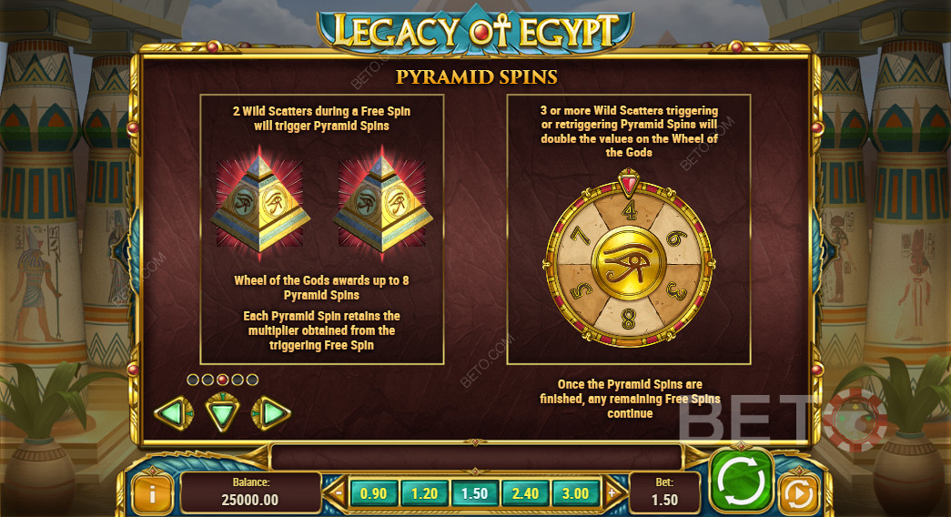Gratisspinn i Legacy Of Egypt