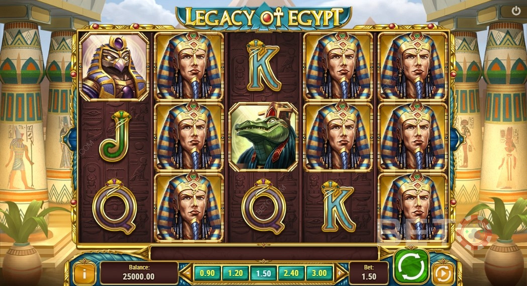 Høyt betalende symboler i Legacy Of Egypt