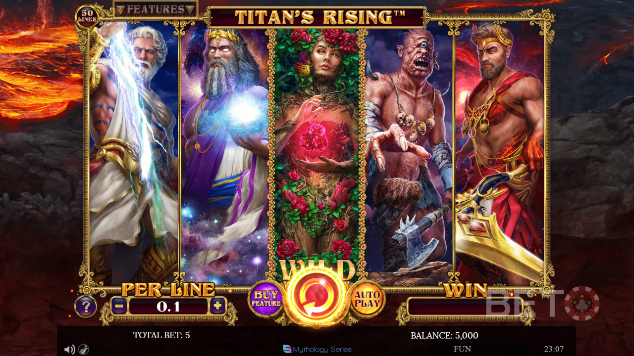 Titans Rising Anmeldelse av BETO Slots