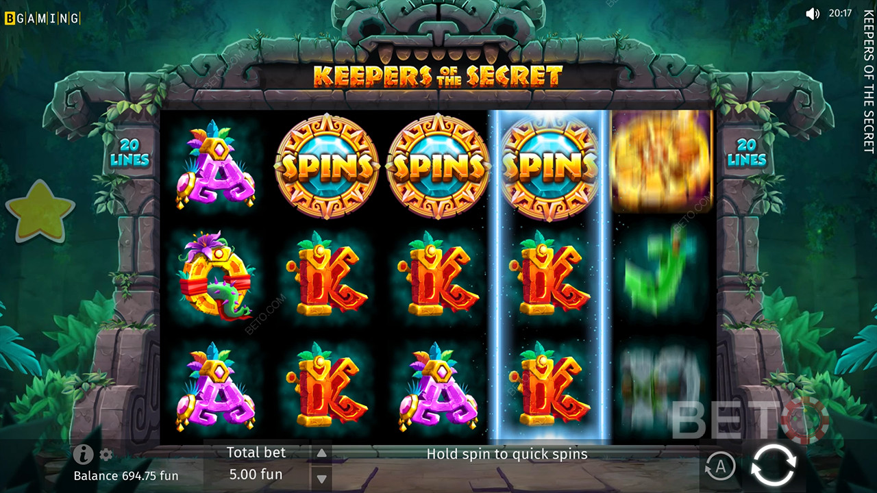 Keepers of the Secret Anmeldelse av BETO Slots
