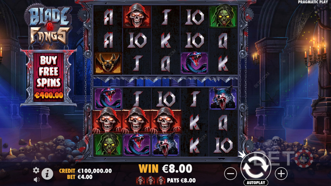 Bonusfunksjoner forklart i Blade & Fangs av Pragmatic Play