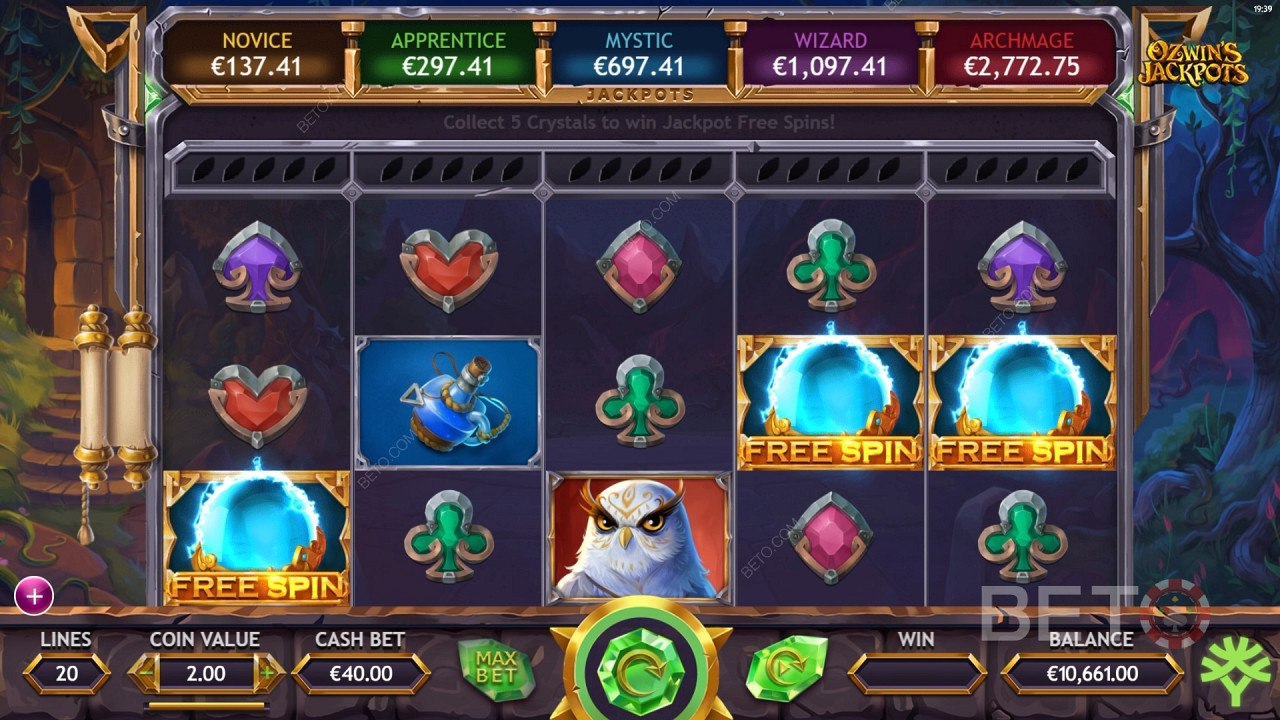 Ozwin's Jackpots Spill Gratis