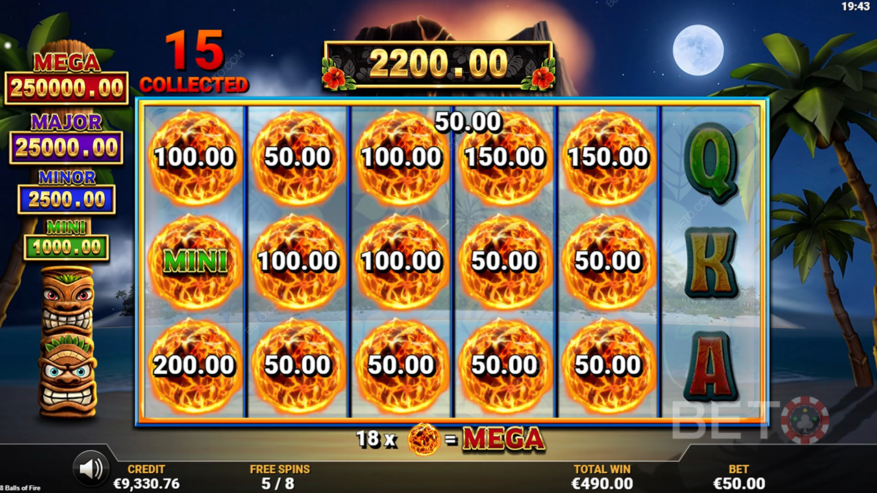 8 Balls of Fire Anmeldelse av BETO Slots