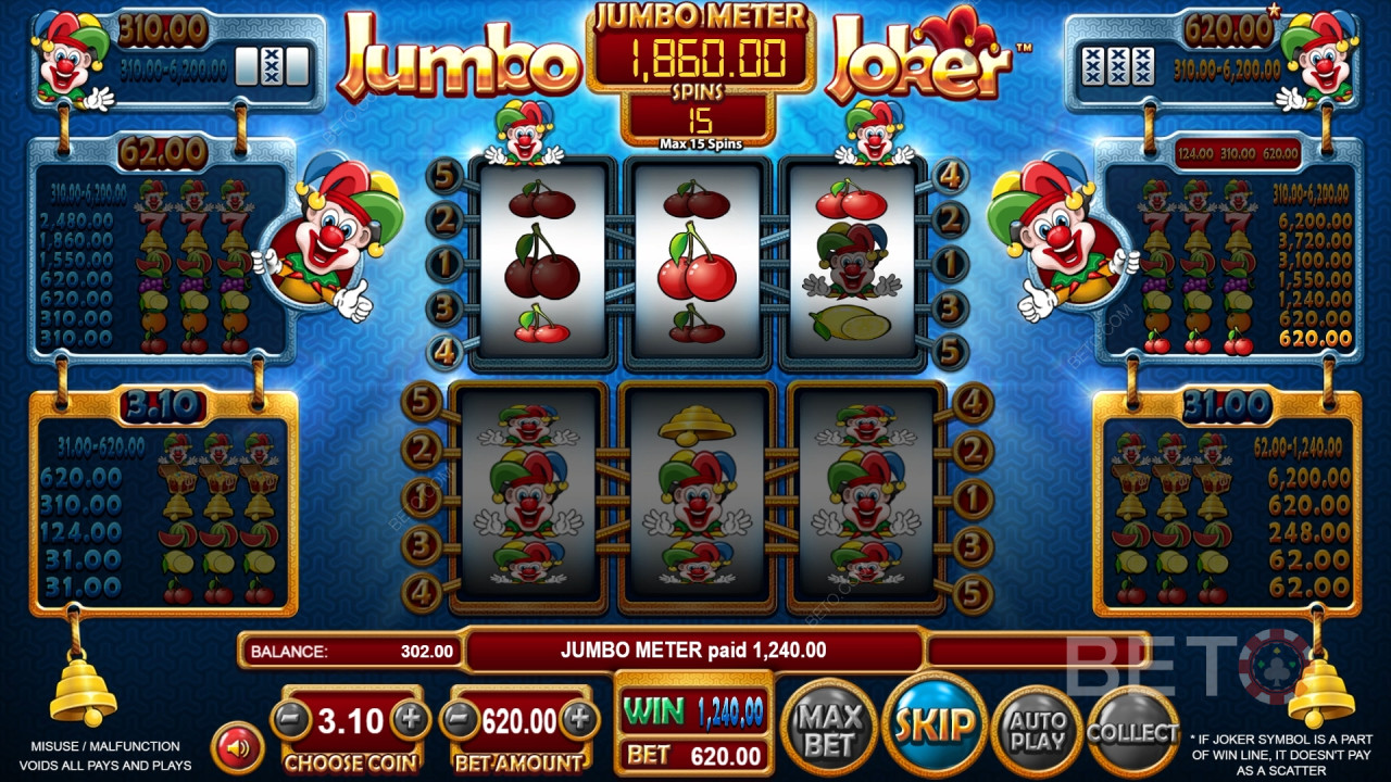 Jumbo Joker Anmeldelse av BETO Slots