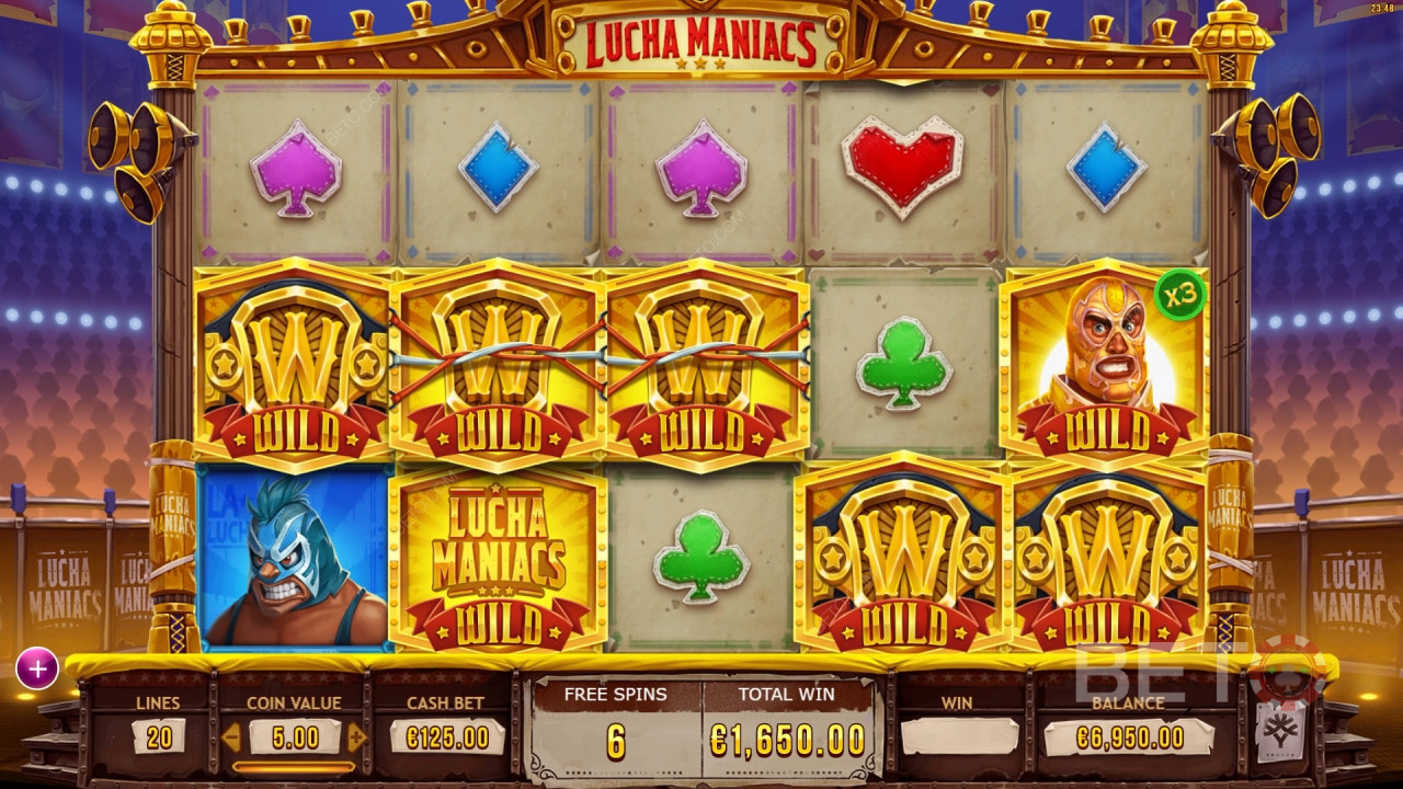 Lucha Maniacs Anmeldelse av BETO Slots