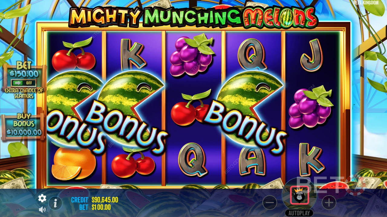 Mighty Munching Melons Anmeldelse av BETO Slots