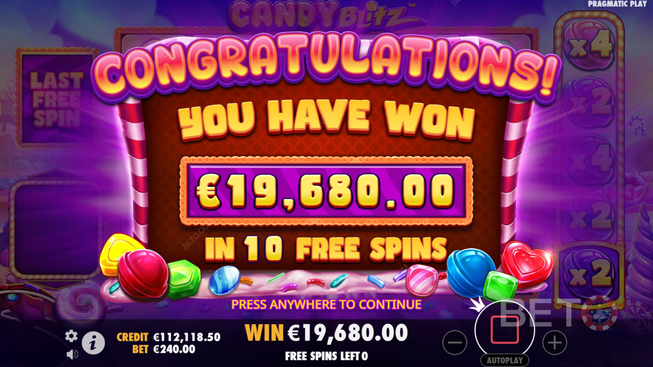 Bonusfunksjoner forklart i Candy Blitz by Pragmatic Play