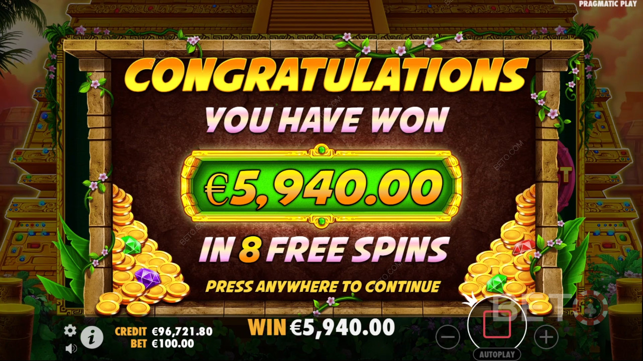 Vinn 10 500 ganger innsatsen din på spilleautomaten «El Dorado: The City of Gold»!