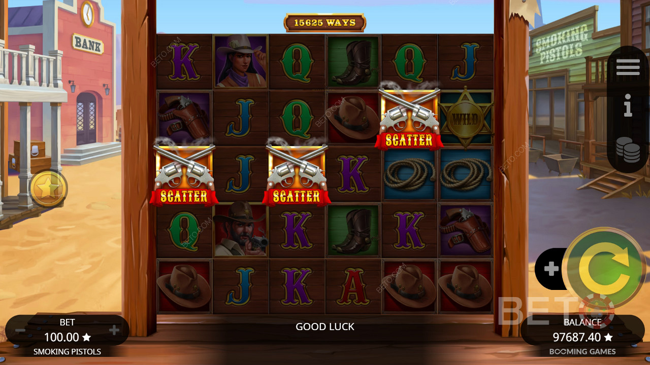 Smoking Pistols Anmeldelse av BETO Slots