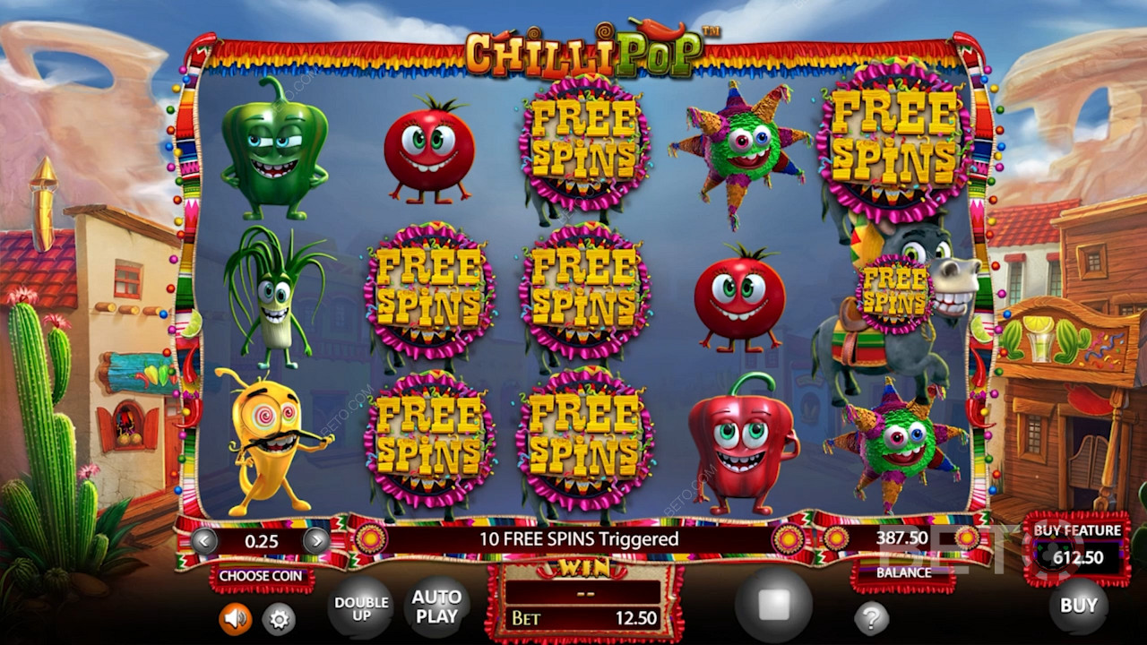 Chilli Pop - Et ikke-progressivt spilleautomat med en jackpot på 110 000!