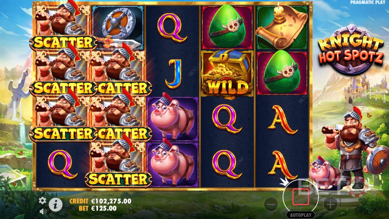 Bonusfunksjoner forklart i Knight Hot Spotz av Pragmatic Play