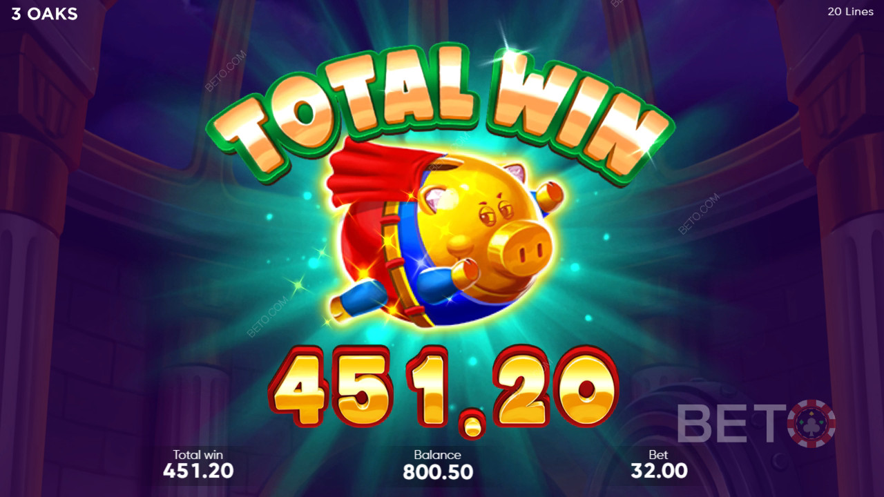 Vinn 6 750x innsatsen din i Super Sticky Piggy spilleautomat på nett!