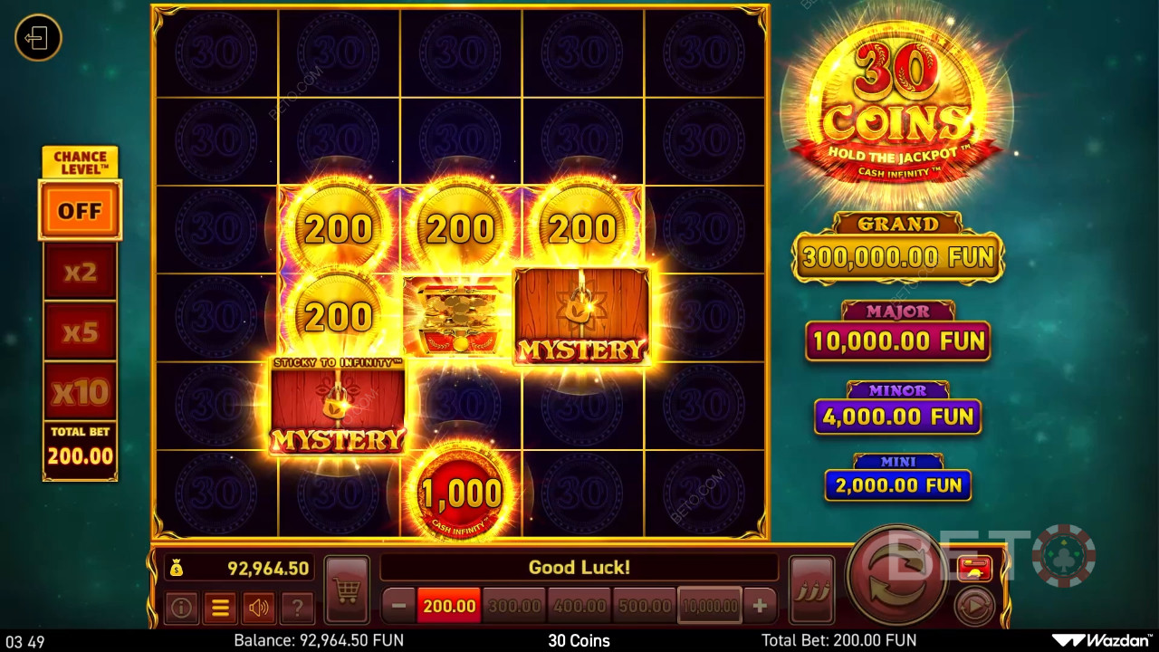 30 Coins Anmeldelse av BETO Slots