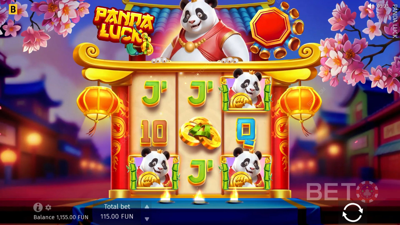 Panda Luck Anmeldelse av BETO Slots