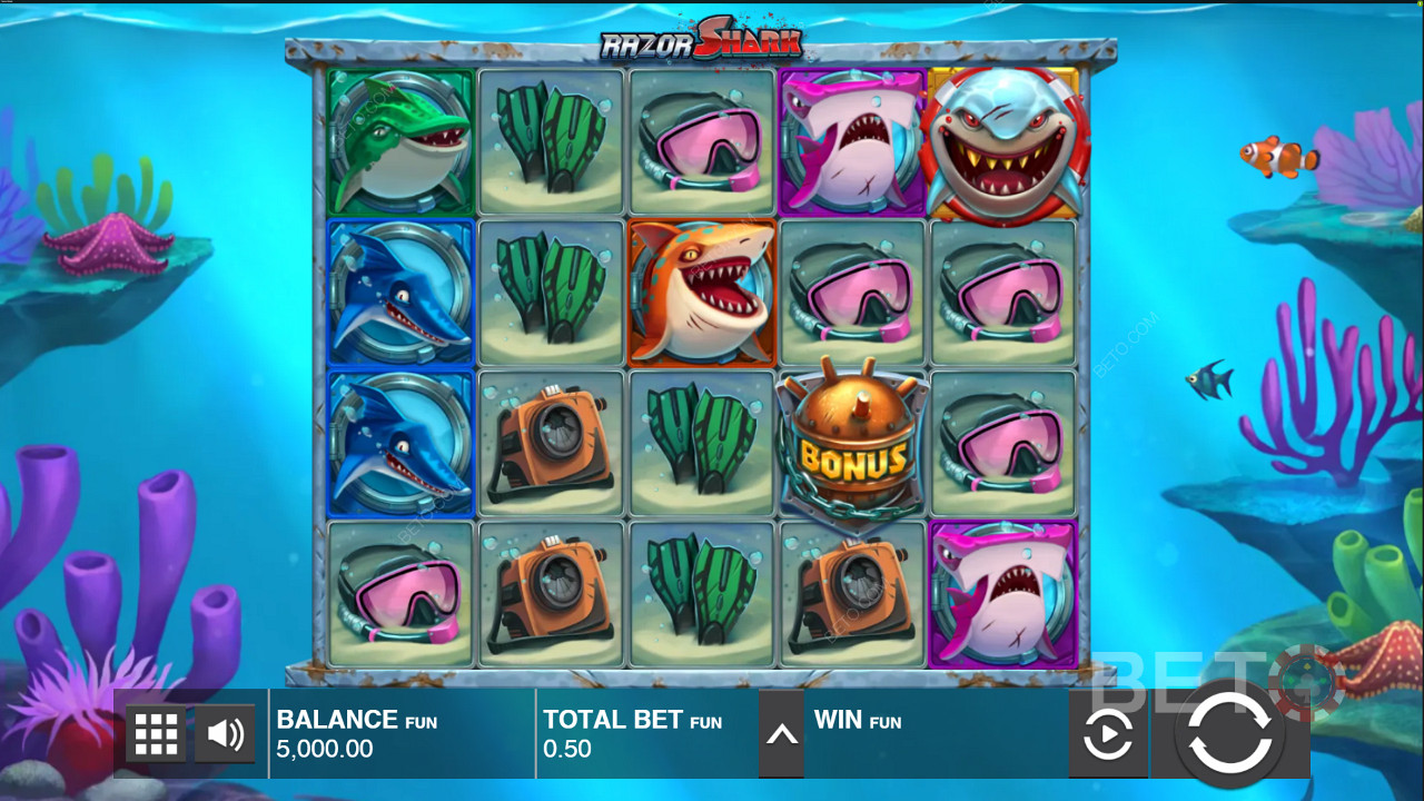 Push Gaming Razor Shark spilleautomat