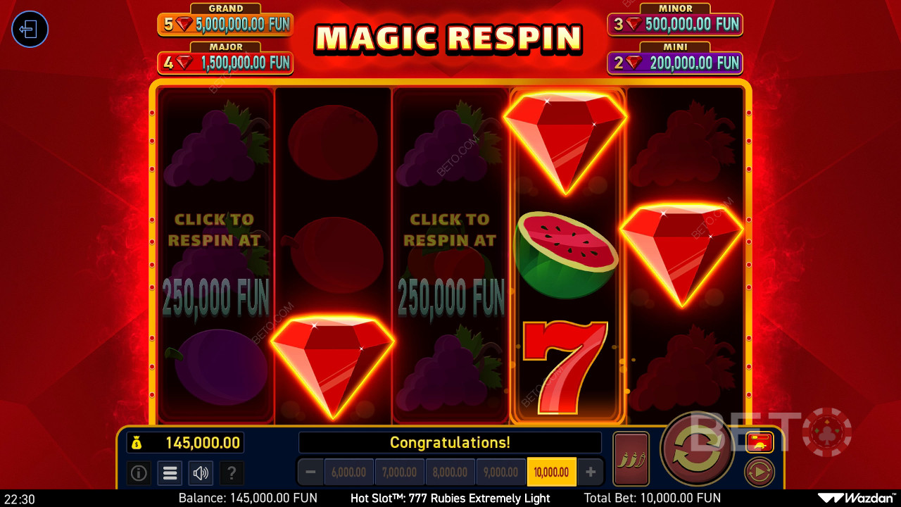 Hot Slot: 777 Rubies Extremely Light Anmeldelse av BETO Slots