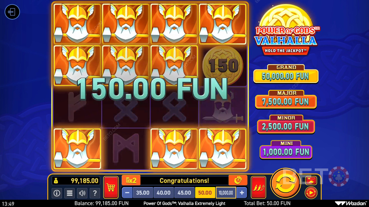 Power of Gods: Valhalla Extremely Light Anmeldelse av BETO Slots