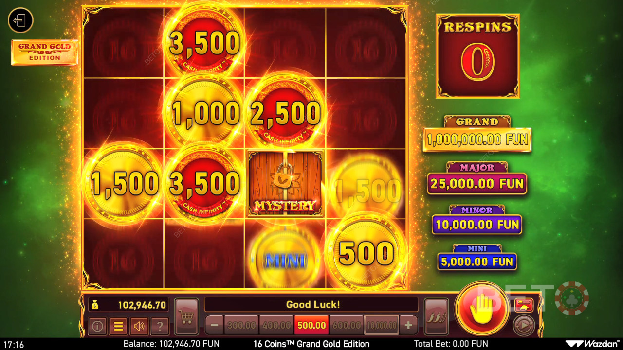 Er 16 Coins Grand Gold Edition spilleautomat online verdt det?