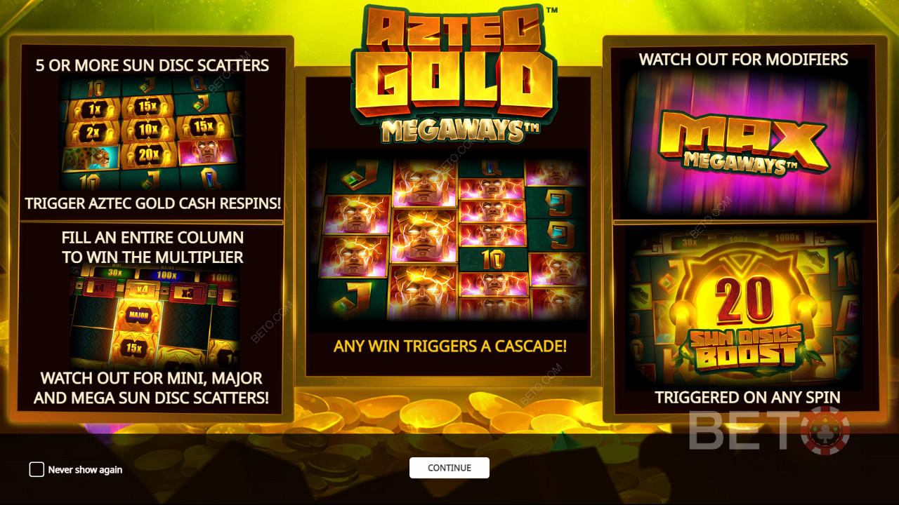 Nyt flere kraftige bonusfunksjoner i Aztec Gold Megaways spilleautomat