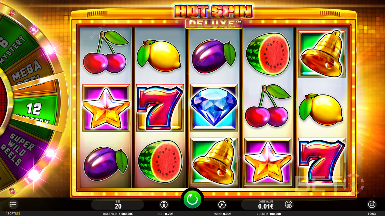 Hot spin Deluxe er en spilleautomat med søt frukttema som kan tilby enorme mengder