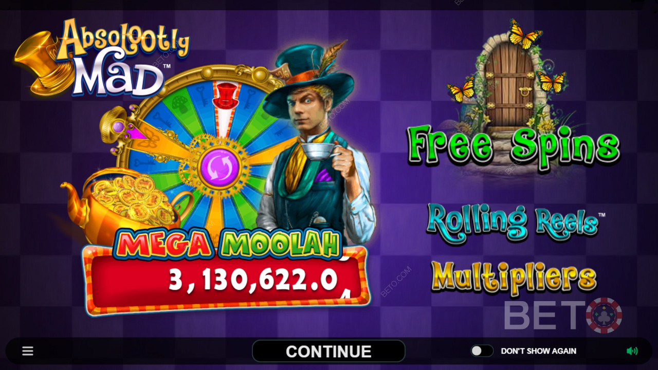 Nyt progressive jackpotter og andre funksjoner i Absolootly Mad: Mega Moolah videoautomat