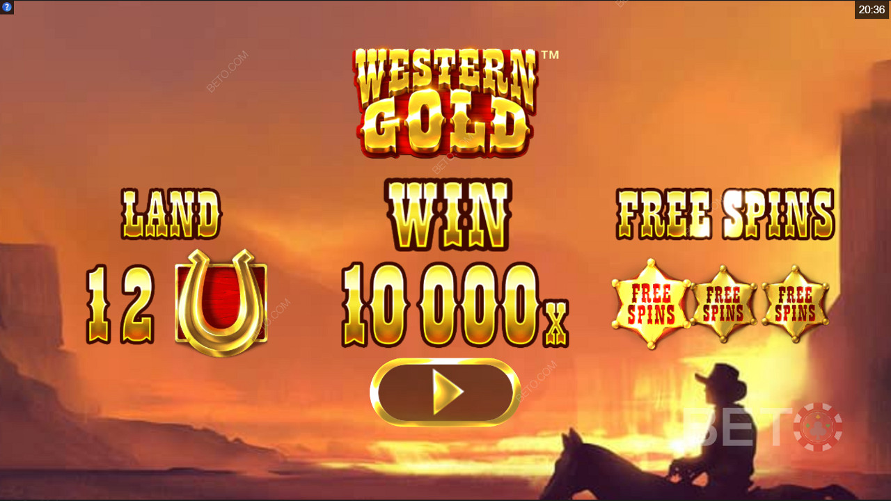 Introskjerm av Western Gold