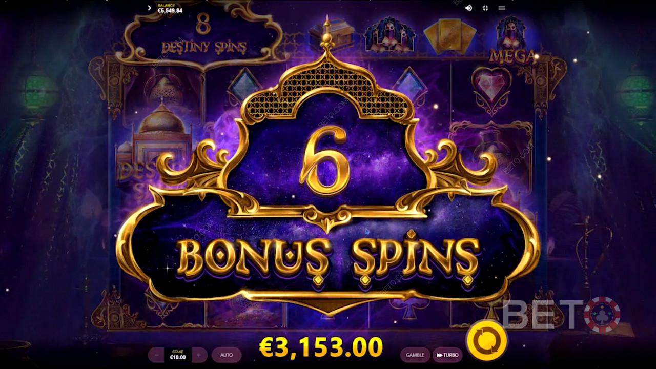 Nyt gratisspinn-bonusen i 10 001 Nights online spilleautomat