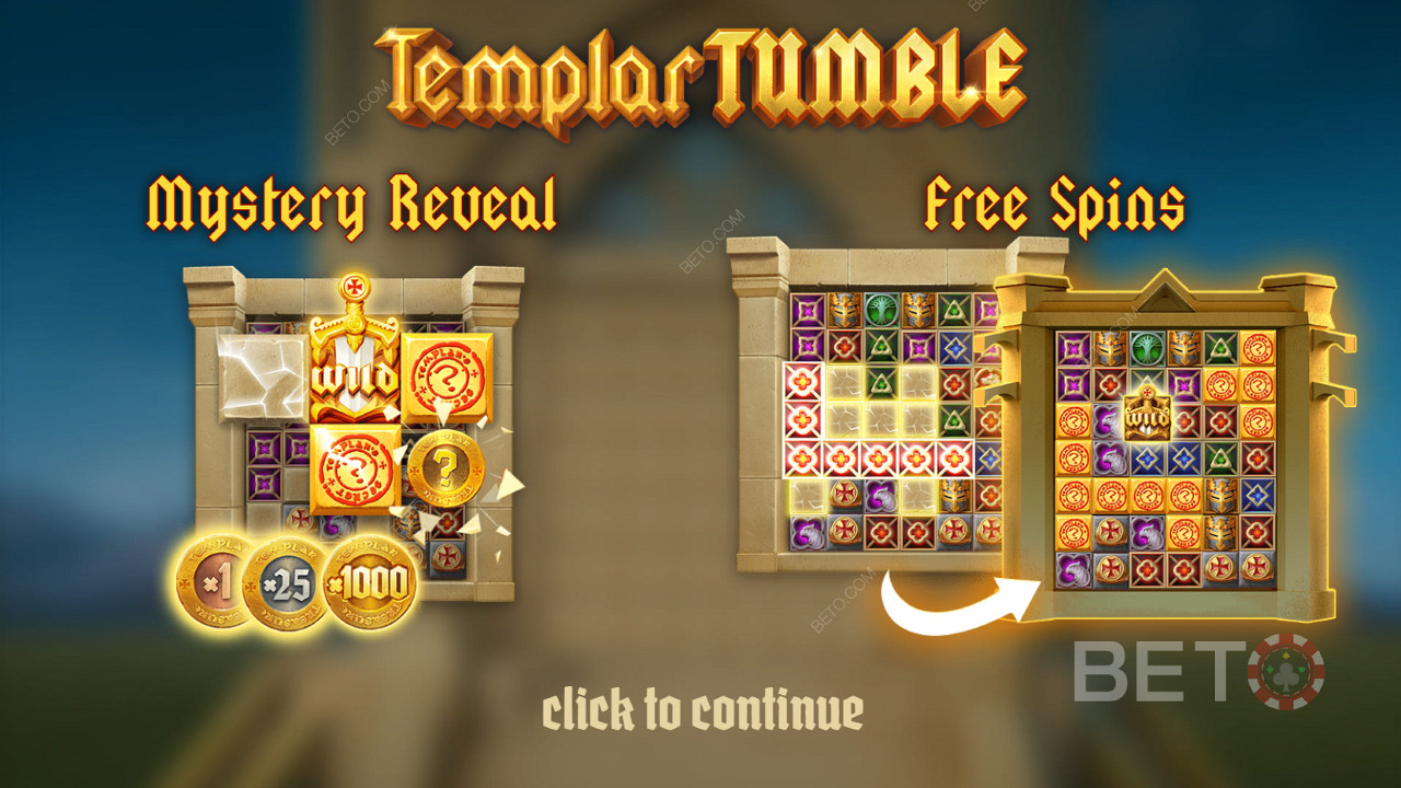 Introskjermen til Templar Tumble
