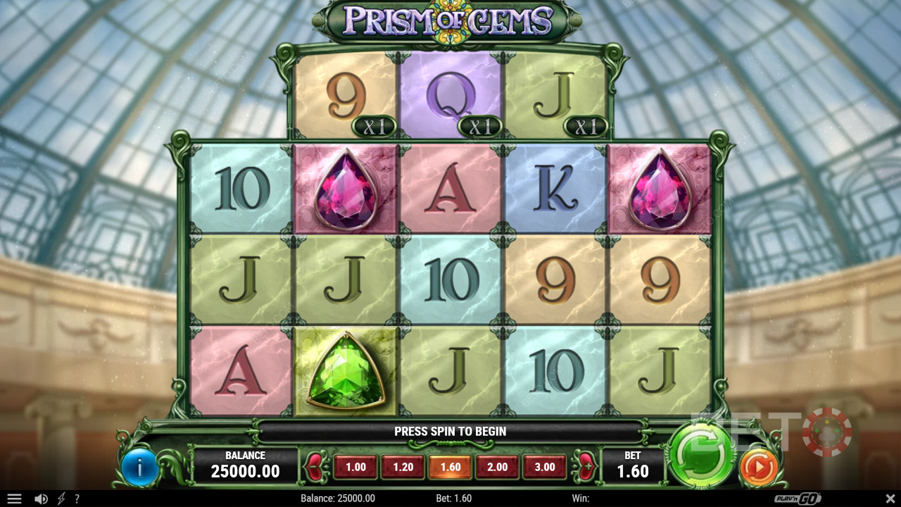 Prism of Gem spilleautomat på nett - vakre symboler og edelstener