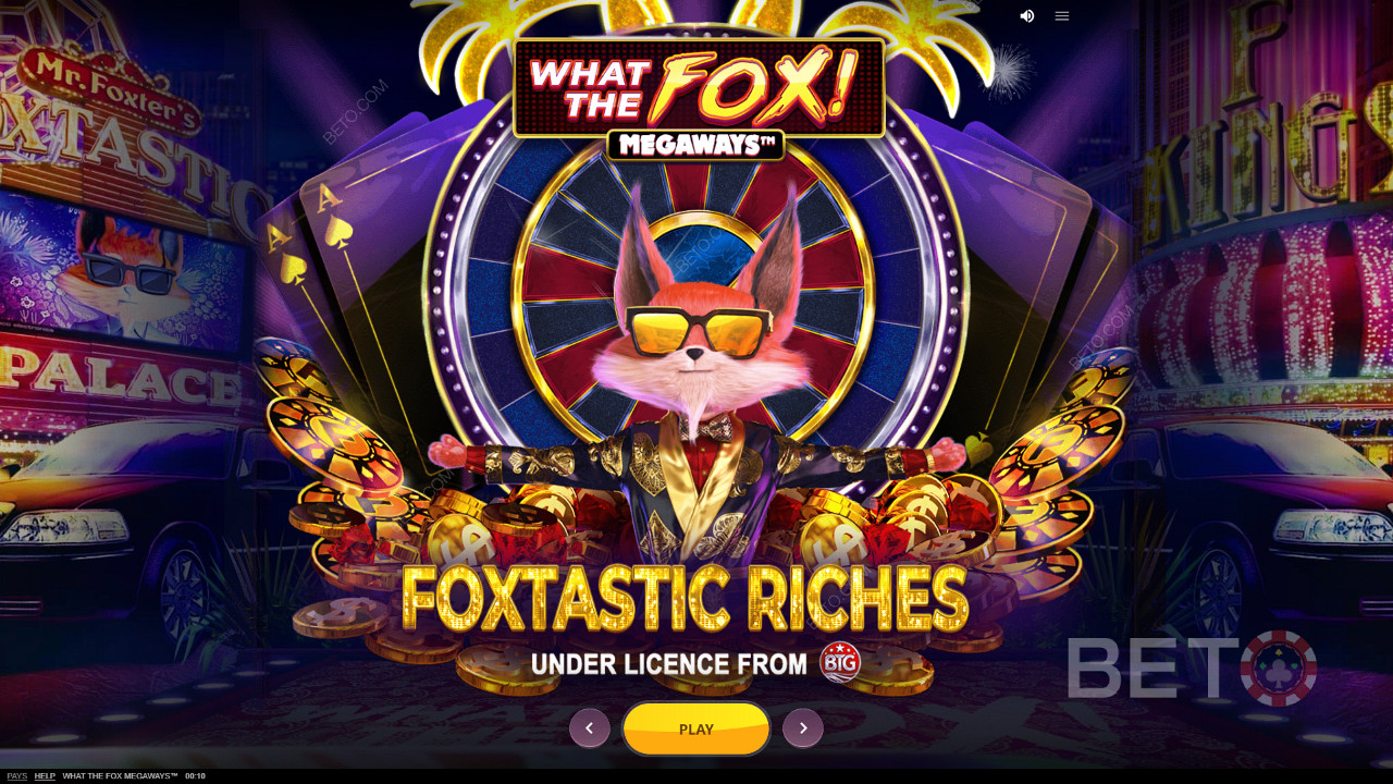 Starter det luksuriøse What The Fox Megaways -spillet