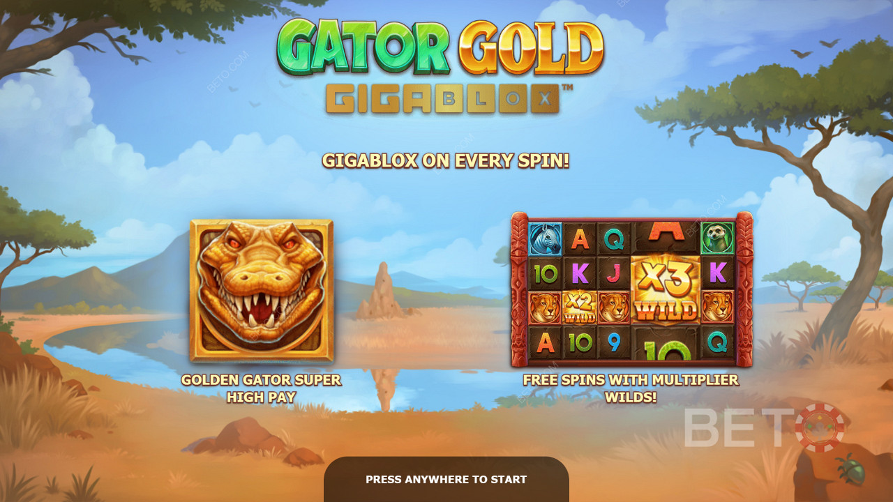Gator Gold Gigablox sin introskjerm