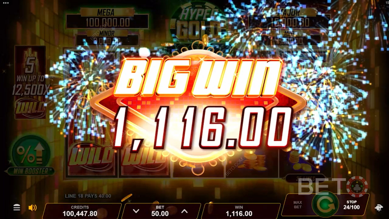 Mega Jackpot kan få deg til å vinne så høyt som 5000 ganger innsatsen din