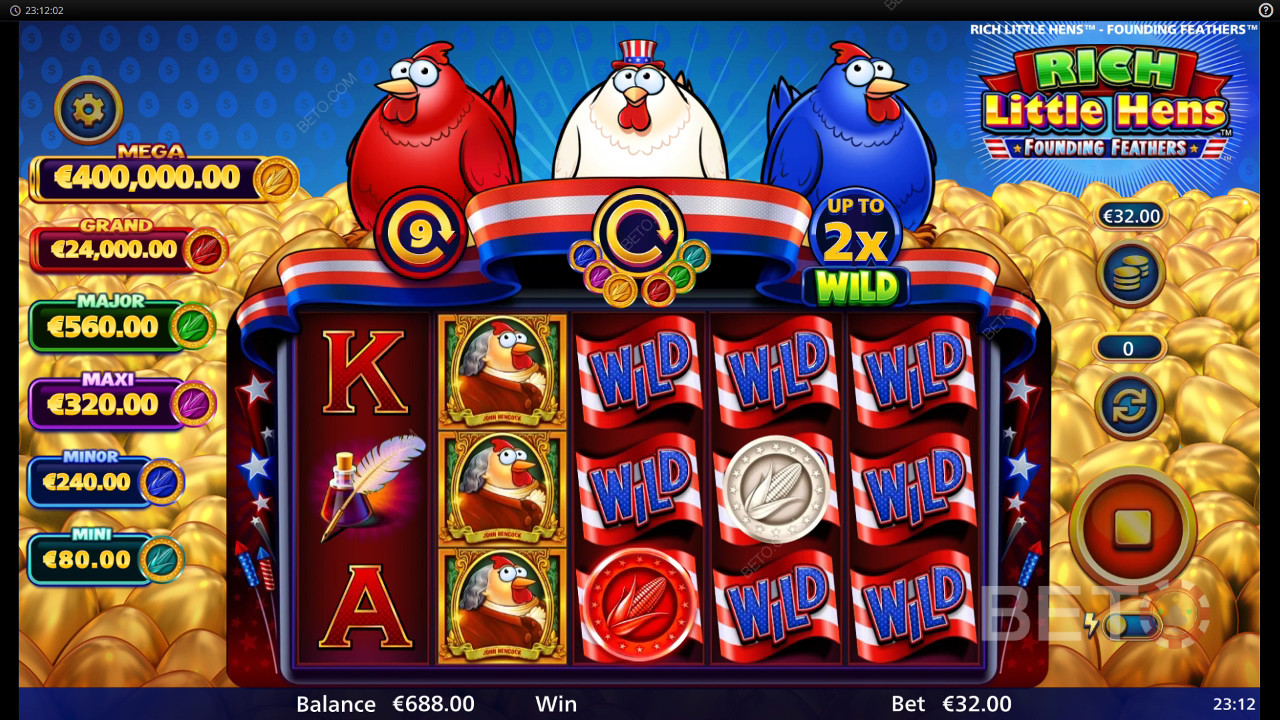 Rich Little Hens Founding Feathers Anmeldelse av BETO Slots