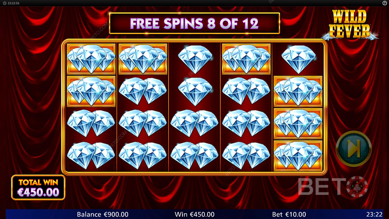 Vinn 1520 ganger innsatsen din i Wild Fever-spilleautomaten!