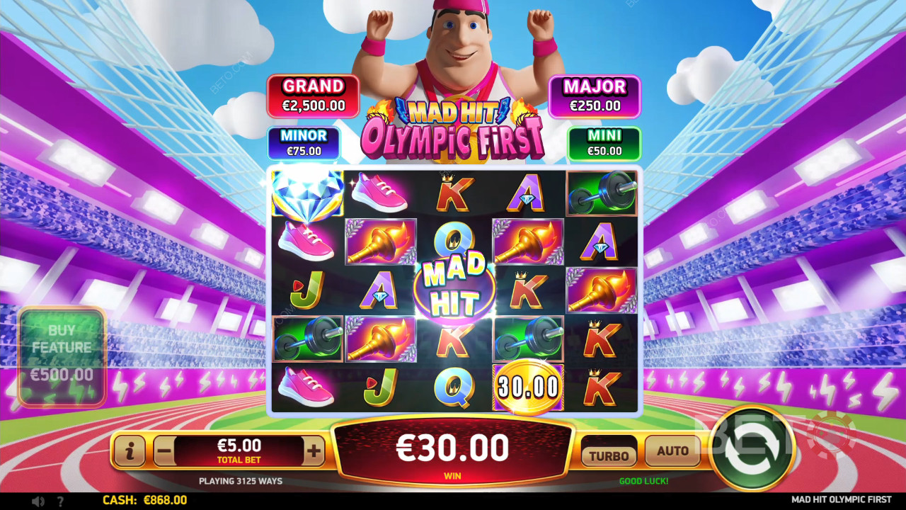 Mad Hit Olympic Første anmeldelse av BETO Slots