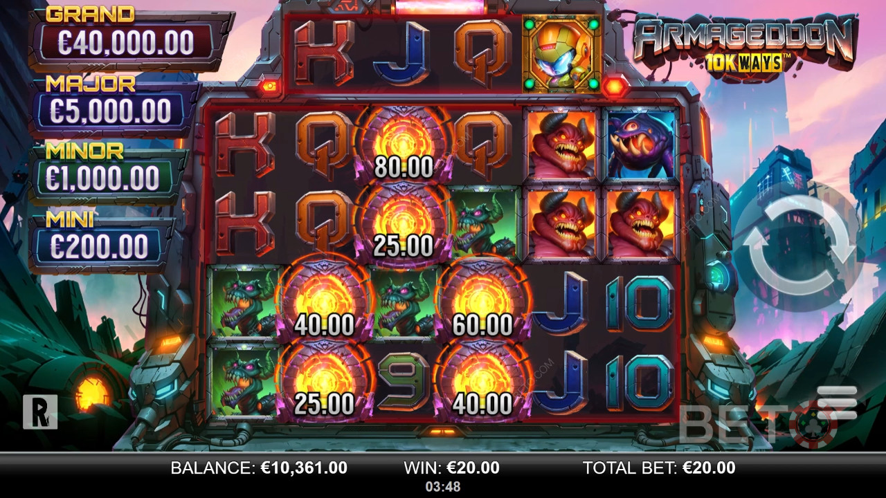 Armageddon 10k Ways Anmeldelse av BETO Slots