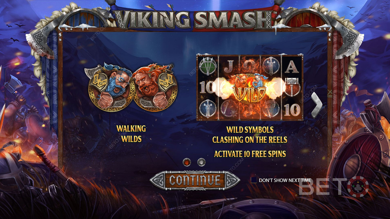 Basert på et Viking-tema, er denne spilleautomaten fylt med eksklusive bonusfunksjoner
