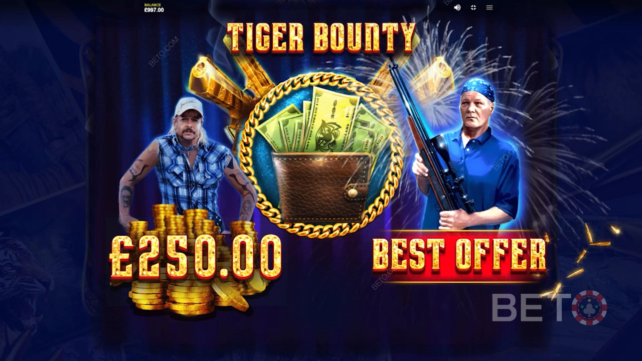 Tiger Bounty-bonus i Joe Exotic