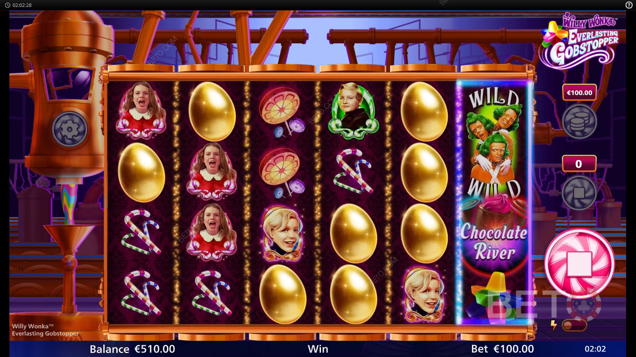 Willy Wonka Everlasting Gobstopper Anmeldelse av BETO Slots