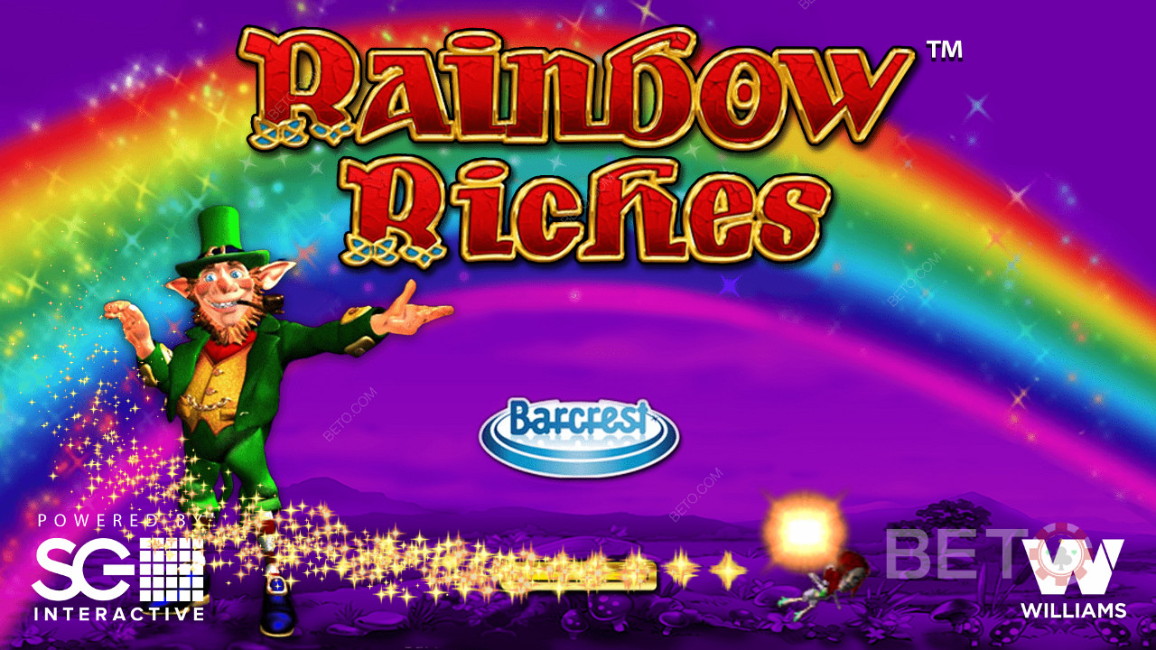 Rainbow Riches online spilleautomat åpningsskjerm