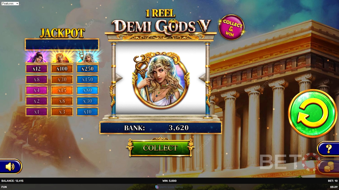 1 Reel - Demi Gods V Spill Gratis