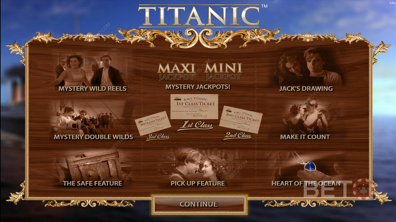 Nyt de mange funksjonene i Titanic-videospilleautomaten