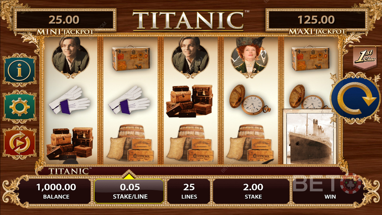 Nyt et storslått eventyr i spilleautomaten Titanic på et av BETOs anbefalte nettcasinoer.