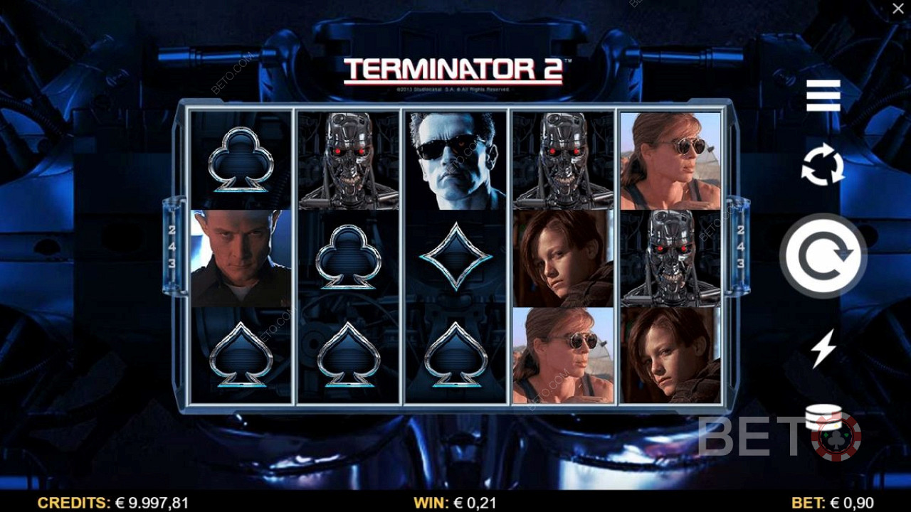 Nyt Terminator 2 -temaet med filmkarakterene